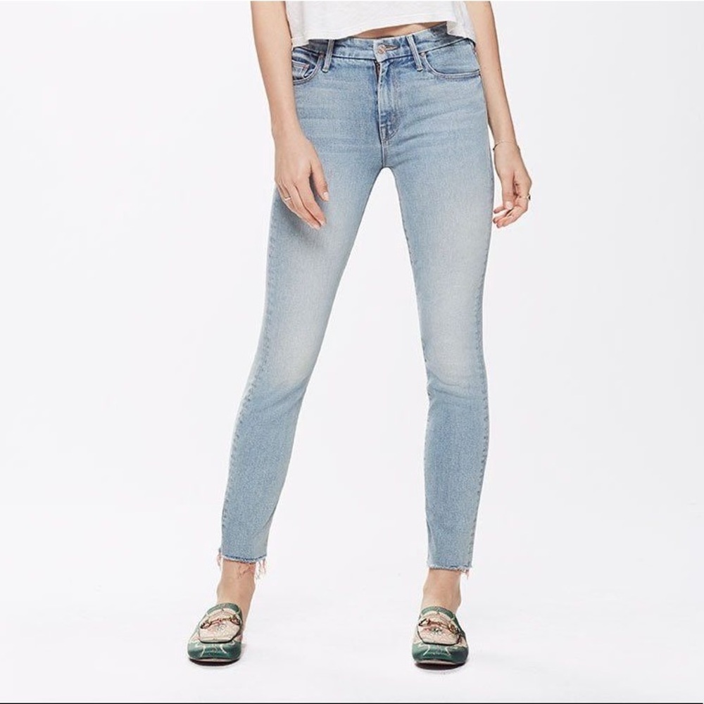 Mother High Waisted Looker Ankle Fray NWT